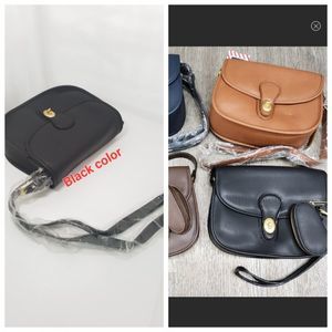 NEW Crossbody Bag Vegan Leather With Coin Pocket Black